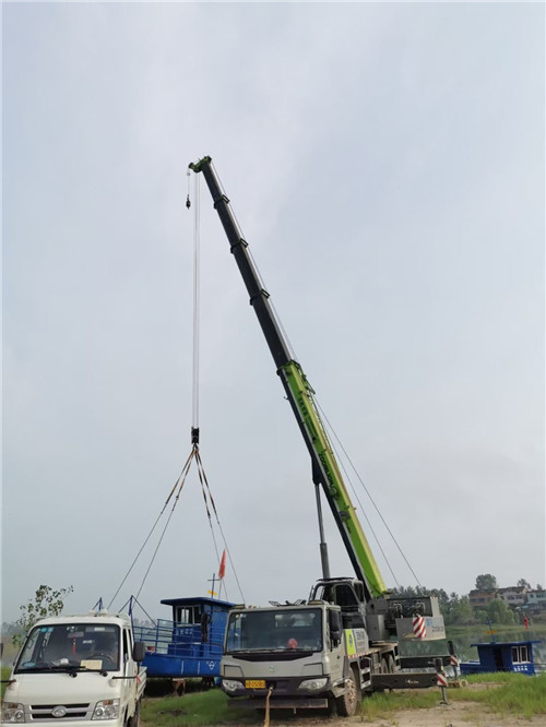 昭觉县桥梁建设吊装案例